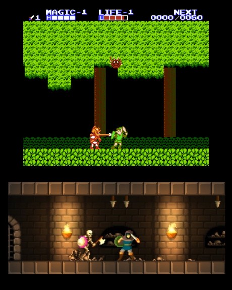 Zelda II: The Adventure of Link comparison to Shadowcrypt